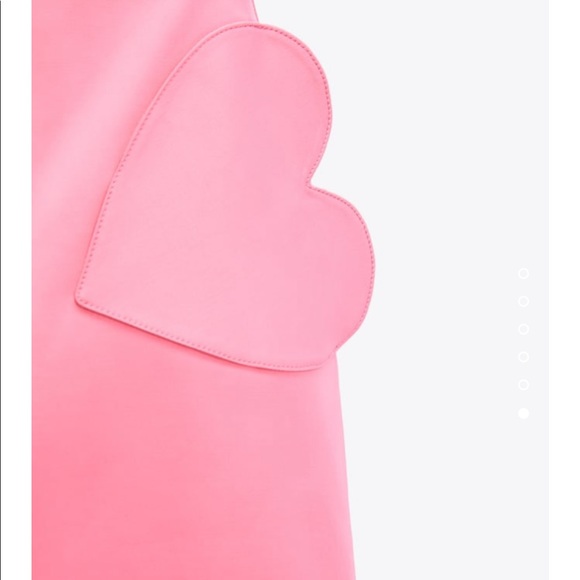 Zara satin effect pink heart skirt - Picture 7 of 7